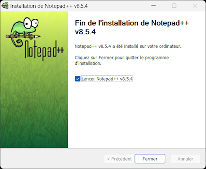 Installateur - Fin
