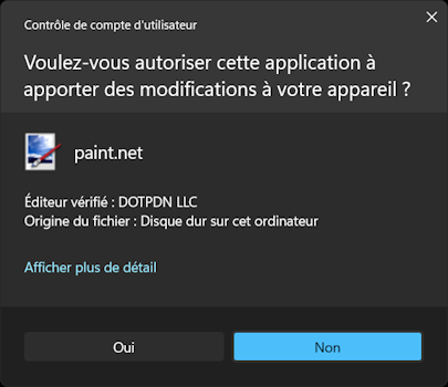 Paint.NET - UAC